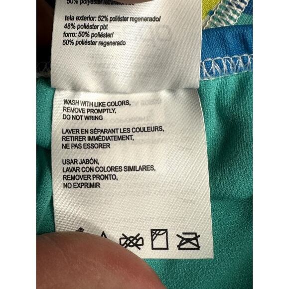 Speedo Eco Endurance Blue Palm Triangle Classic Fit Youth Size 22 NWT - Picture 5 of 6